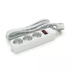 Подовжувач мережі Maxxter SP5, 220В 10А, 3 розетки, 4.5 м, Gray, Q30 Подовжувач мережі Maxxter SP5, 220В 10А, 3 розетки, 4.5 м, Gray, Q30