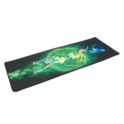 Килимок 300*800 тканинний Rick and Morty з боковою прошивкою, товщина 3 мм, колір Black/Green, Пакет Килимок 300*800 тканинний Rick and Morty з боковою прошивкою, товщина 3 мм, колір Black/Green, Пакет