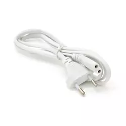 Кабель живлення 1.5m, 0.5mm, PC-184/2 CEE7 / 16-C7 2 pin (для побутової техніки), White, OEM Q500 Кабель живлення 1.5m, 0.5mm, PC-184/2 CEE7 / 16-C7 2 pin (для побутової техніки), White, OEM Q500