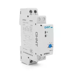 Реле часу CHINT NTE8A015S, на DIN-рейку, затримка відключення-0.1с-5с, Ue/le: AC-15 240В/0,75А, -5°С~+40°С, 93х66,5х18,5 мм Реле часу CHINT NTE8A015S, на DIN-рейку, затримка відключення-0.1с-5с, Ue/le: AC-15 240В/0,75А, -5°С~+40°С, 93х66,5х18,5 мм