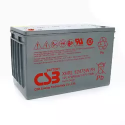 Акумуляторна батарея CSB XHRL12475WFR, 12V 118.8Ah (343х213х170мм) Акумуляторна батарея CSB XHRL12475WFR, 12V 118.8Ah (343х213х170мм)