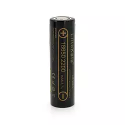 Акумулятор 18650 Li-Ion LiitoKala Lii-22A, 2200mah (2100-2300mah), 3.7V (2.75-4.2V), Black, PVC BOX Q2,  цена за 1 шт Акумулятор 18650 Li-Ion LiitoKala Lii-22A, 2200mah (2100-2300mah), 3.7V (2.75-4.2V), Black, PVC BOX Q2,  цена за 1 шт