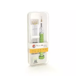 Набір викруток BAKKU BK-3315 (ручка + torx T2, torx T3, orx T4, torx T5, orx T6, хрест +1.2 мм, хрест +1.8 мм, Y-тип Y2.0 мм, п'ятипроменева зірочка 0.8), Box Набір викруток BAKKU BK-3315 (ручка + torx T2, torx T3, orx T4, torx T5, orx T6, хрест +1.2 мм, хрест +1.8 мм, Y-тип Y2.0 мм, п'ятипроменева зірочка 0.8), Box
