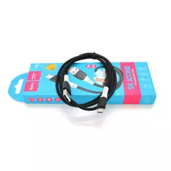 Кабель Hoco X82 silicone, Micro-USB, 2.4A, Black, довжина 1м, BOX Кабель Hoco X82 silicone, Micro-USB, 2.4A, Black, довжина 1м, BOX