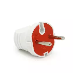 Вилка без заземлення 16А 250V T504, White, Q20 Вилка без заземлення 16А 250V T504, White, Q20