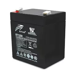 Акумуляторна батарея AGM RITAR RT1250B, Black Case, 12V 5.0Ah ( 90 х70 х 101 (107) )  Q10 Акумуляторна батарея AGM RITAR RT1250B, Black Case, 12V 5.0Ah ( 90 х70 х 101 (107) )  Q10