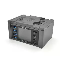 Зарядна станція з цифровою індикацією MECHANIC V-Power 8 Max, 4*QC3.0-5В3А,9В2A, 4*PD3.1-(5В/9В/12В/15В)3А,20В2,25A, 220V/115W. 114*60*84mm Зарядна станція з цифровою індикацією MECHANIC V-Power 8 Max, 4*QC3.0-5В3А,9В2A, 4*PD3.1-(5В/9В/12В/15В)3А,20В2,25A, 220V/115W. 114*60*84mm
