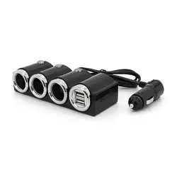 АЗУ розгалужувач Olesson 1503, 12V-3*12V+2*USB, Black, Blister АЗУ розгалужувач Olesson 1503, 12V-3*12V+2*USB, Black, Blister