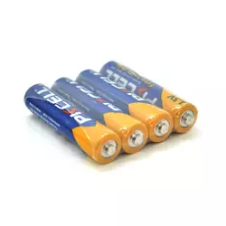 Батарейка сольова PKCELL 1.5V AAA/LR03, 4 штуки  в  shrink, Q10/300 Батарейка сольова PKCELL 1.5V AAA/LR03, 4 штуки  в  shrink, Q10/300
