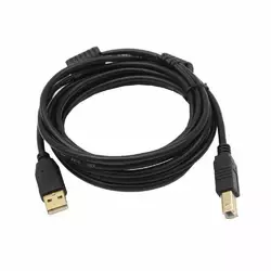 Кабель USB 2.0 AM/BM, 1.5m, 1 ферит, чорний, Пакет Q500 Кабель USB 2.0 AM/BM, 1.5m, 1 ферит, чорний, Пакет Q500