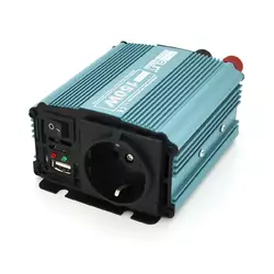 Інвертор напруги Mexxsun MXS-150, 12V/220V, 150W з модифікованою синусоїдою, 1 Shuko, клемні дроти, Q30 Інвертор напруги Mexxsun MXS-150, 12V/220V, 150W з модифікованою синусоїдою, 1 Shuko, клемні дроти, Q30