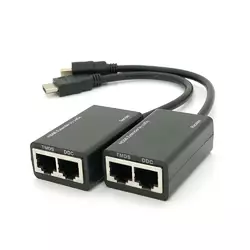 Подовжувач HDMI сигналу пасивний через 2 виті пари 2 CAT-5e/CAT-6e до 30m, ціна за пару Подовжувач HDMI сигналу пасивний через 2 виті пари 2 CAT-5e/CAT-6e до 30m, ціна за пару