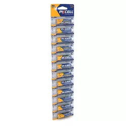 Батарейка сольова PKCELL 1.5V AA/R6, 12 штук у блістері ціна за блістер, Q10 Батарейка сольова PKCELL 1.5V AA/R6, 12 штук у блістері ціна за блістер, Q10