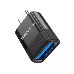 Перехідник Borofone BV18 USB3.0(F) => Type-C(M), Black, Blister Перехідник Borofone BV18 USB3.0(F) => Type-C(M), Black, Blister