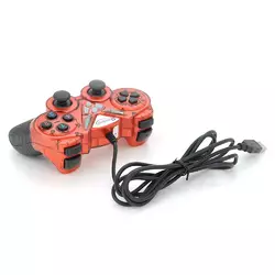 Геймпад проводной для ПК USB-908 USB 2.0 Double Shock (Red), Blister Геймпад проводной для ПК USB-908 USB 2.0 Double Shock (Red), Blister