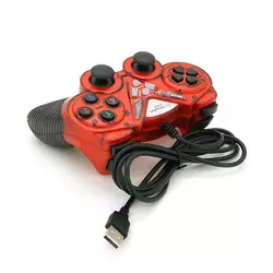 Геймпад Brazzers BR-8600 провідний для ПК, USB 2.0, Double Shock, Red, Blister Геймпад Brazzers BR-8600 провідний для ПК, USB 2.0, Double Shock, Red, Blister