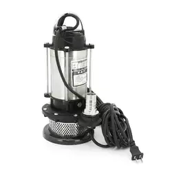 Занурювальний насос, 550W, 220V, до 2 м³/год, підйом до 13м, 25мм, нержавіюча сталь, 375х195х200мм, 4,380кг + перехідник Занурювальний насос, 550W, 220V, до 2 м³/год, підйом до 13м, 25мм, нержавіюча сталь, 375х195х200мм, 4,380кг + перехідник