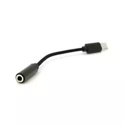 Кабель-перехідник KIN KY-222 Jack 3.5mm(F) => Type-C(M), 0.1м, Black, Box Кабель-перехідник KIN KY-222 Jack 3.5mm(F) => Type-C(M), 0.1м, Black, Box