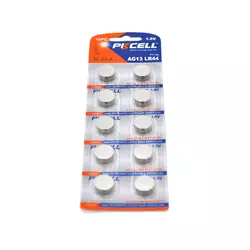 Батарейка лужна PKCELL 1.5V LR44/AG13, 10 штук в блістері ціна за блістер, Q Батарейка лужна PKCELL 1.5V LR44/AG13, 10 штук в блістері ціна за блістер, Q