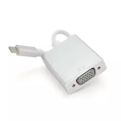 Конвертер Type-C (тато) на VGA (мама) 10cm, Silver, 4K / 2K Пакет Конвертер Type-C (тато) на VGA (мама) 10cm, Silver, 4K / 2K Пакет