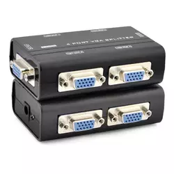 Активний спліттер VGA сигналу 1 to 4 Port, DC5V / 2A Активний спліттер VGA сигналу 1 to 4 Port, DC5V / 2A