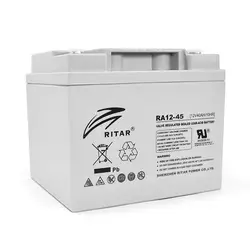 Акумуляторна батарея AGM RITAR RA12-45, Gray Case, 12V 45.0Ah (198 x 166 x169) Q1 Акумуляторна батарея AGM RITAR RA12-45, Gray Case, 12V 45.0Ah (198 x 166 x169) Q1