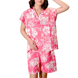 Жіночий банний костюм, короткий рукав, рожевий