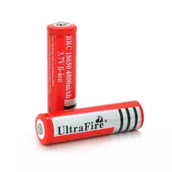 Акумулятор Li-ion UltraFire18650 4800mAh (real 1000mAh) 3.7V, Red, 2 шт. в упаковці, ціна за 1 шт. Акумулятор Li-ion UltraFire18650 4800mAh (real 1000mAh) 3.7V, Red, 2 шт. в упаковці, ціна за 1 шт.