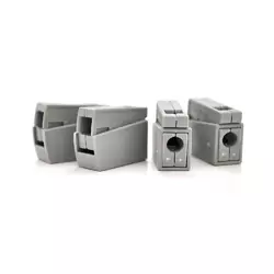 Клема з натискними затискачами 1-провідна WAGO К224-101, 1-pin, для підключення світильників. сіра Клема з натискними затискачами 1-провідна WAGO К224-101, 1-pin, для підключення світильників. сіра