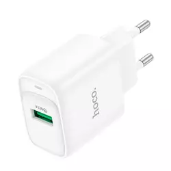 СЗУ 110-240V HOCO C140A 1xUSB, 18W, White, Blister СЗУ 110-240V HOCO C140A 1xUSB, 18W, White, Blister