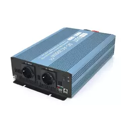 Інвертор напруги Mexxsun MXS-3000, 24V/220V, 3000W з правільною синусоїдою, 2 Shuko, клемні дроти, Q2 Інвертор напруги Mexxsun MXS-3000, 24V/220V, 3000W з правільною синусоїдою, 2 Shuko, клемні дроти, Q2
