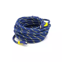 Кабель HDMI-HDMI 10m, v1.4, OD-8.0mm, 2 фільтра, обплетення, круглий Blue / Gold, коннектор Blue-yellow, (Пакет) Q40 Кабель HDMI-HDMI 10m, v1.4, OD-8.0mm, 2 фільтра, обплетення, круглий Blue / Gold, коннектор Blue-yellow, (Пакет) Q40