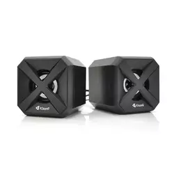 Колонки 2.0 Kisonli L-5050 для ПК і ноутбука, USB + 3.5mm, 2x3W, 20Hz- 20KHz, з підсвічуванням, Black, BOX, Q50 Колонки 2.0 Kisonli L-5050 для ПК і ноутбука, USB + 3.5mm, 2x3W, 20Hz- 20KHz, з підсвічуванням, Black, BOX, Q50