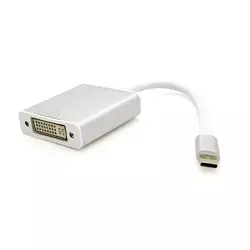 Конвертер Type-C (тато) на DVI (мама) 10cm, GOLD, 4K / 2K Пакет Конвертер Type-C (тато) на DVI (мама) 10cm, GOLD, 4K / 2K Пакет