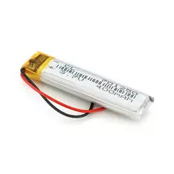 Літій-полімерний акумулятор 7*12*50mm (Li-ion 3.7В 400мА·ч) Літій-полімерний акумулятор 7*12*50mm (Li-ion 3.7В 400мА·ч)