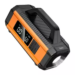 Пусковий прилад для акумулятора автомобіля+ насос HOCO QS4, Power Bank 10000mAh, 2xUSB+ Type-C, корпус пластик, Box Пусковий прилад для акумулятора автомобіля+ насос HOCO QS4, Power Bank 10000mAh, 2xUSB+ Type-C, корпус пластик, Box
