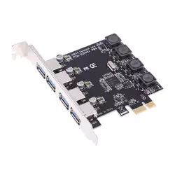 Контролер PCI-Е=>USB 3.0, 4 порти, 5Gbps, BOX Контролер PCI-Е=>USB 3.0, 4 порти, 5Gbps, BOX