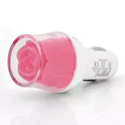 АЗУ NOKOKO Flower, 12V-USB, 5-5.5V, 2*USB, 10W, 2,1А, Pink, Пакет Q50 АЗУ NOKOKO Flower, 12V-USB, 5-5.5V, 2*USB, 10W, 2,1А, Pink, Пакет Q50