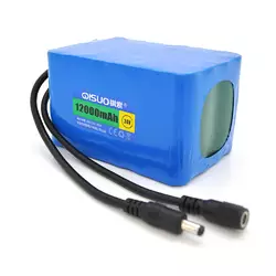 Акумуляторна батарея літієва QiSuo 24V 12A з елементами Li-ion 18650, DC5.5x2.1, (110x76x67mm) Акумуляторна батарея літієва QiSuo 24V 12A з елементами Li-ion 18650, DC5.5x2.1, (110x76x67mm)