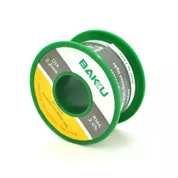 Припій BAKKU дротяний Solder wire BK10002 DIA 0,2mm (50g) Припій BAKKU дротяний Solder wire BK10002 DIA 0,2mm (50g)