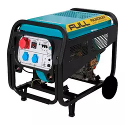 Генератор дизельний FULL FDK8000LE3, 3-фазний 230/400V, 50Hz, 7.5kVA/6kW, бак 12.5 л, витрата 2 л/год, пуск: ручний/стартер, 800x520x600 мм, 122 кг Генератор дизельний FULL FDK8000LE3, 3-фазний 230/400V, 50Hz, 7.5kVA/6kW, бак 12.5 л, витрата 2 л/год, пуск: ручний/стартер, 800x520x600 мм, 122 кг