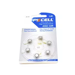 Батарейка повітряно цинкова PKCELL 1.4V ZA10, 6 штук у блістері, ціна за блістер, Q Батарейка повітряно цинкова PKCELL 1.4V ZA10, 6 штук у блістері, ціна за блістер, Q