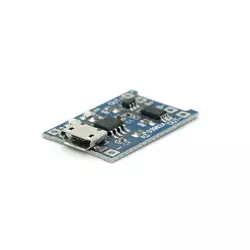 Контролер заряду для літієвої батареї 18650, 1А, роз'єм micro-USB Контролер заряду для літієвої батареї 18650, 1А, роз'єм micro-USB