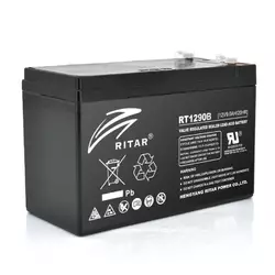 Акумуляторна батарея AGM RITAR RT1290B, Black Case, 12V 9.0Ah ( 151 х 65 х 94 (100) ) Q10 Акумуляторна батарея AGM RITAR RT1290B, Black Case, 12V 9.0Ah ( 151 х 65 х 94 (100) ) Q10