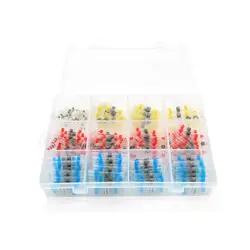 Набор термоусадочних гільз з припоєм  Q250 Red 0.5-1.50mm² (100) Blue 1.50-2.50mm² (90)Yellow 4.00-6.00mm² (20) White0.25-0.35mm² (40) Набор термоусадочних гільз з припоєм  Q250 Red 0.5-1.50mm² (100) Blue 1.50-2.50mm² (90)Yellow 4.00-6.00mm² (20) White0.25-0.35mm² (40)