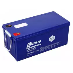 Акумуляторна батарея ORBUS CG12200 GEL 12 V 200 Ah (522 х 238 х 222) Blue 62 kg Q1/24 Акумуляторна батарея ORBUS CG12200 GEL 12 V 200 Ah (522 х 238 х 222) Blue 62 kg Q1/24