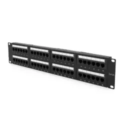 Патч-панель 48 порту UTP DUAL кат 5Е 19 "2U НЕ екранована чорна Q20 Патч-панель 48 порту UTP DUAL кат 5Е 19 "2U НЕ екранована чорна Q20