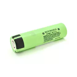 Акумулятор 18650 Li-Ion Panasonic NCR18650GA, 3300mAh, 10A, 4.2/3.6/2.5V, Green Акумулятор 18650 Li-Ion Panasonic NCR18650GA, 3300mAh, 10A, 4.2/3.6/2.5V, Green