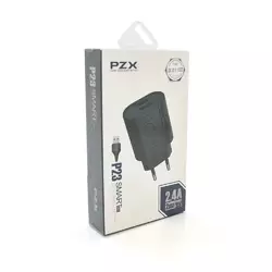 Набір 2 в 1 СЗУ With iPhone Cable 110-240V PZX P23, 2xUSB, 2,4A, Black, Blister-box Набір 2 в 1 СЗУ With iPhone Cable 110-240V PZX P23, 2xUSB, 2,4A, Black, Blister-box