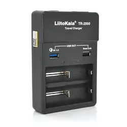 ЗУ універсальне Liitokala Lii TR-2000 + USB1-QC 3.0, USB2-5V 2.4A ЗУ універсальне Liitokala Lii TR-2000 + USB1-QC 3.0, USB2-5V 2.4A